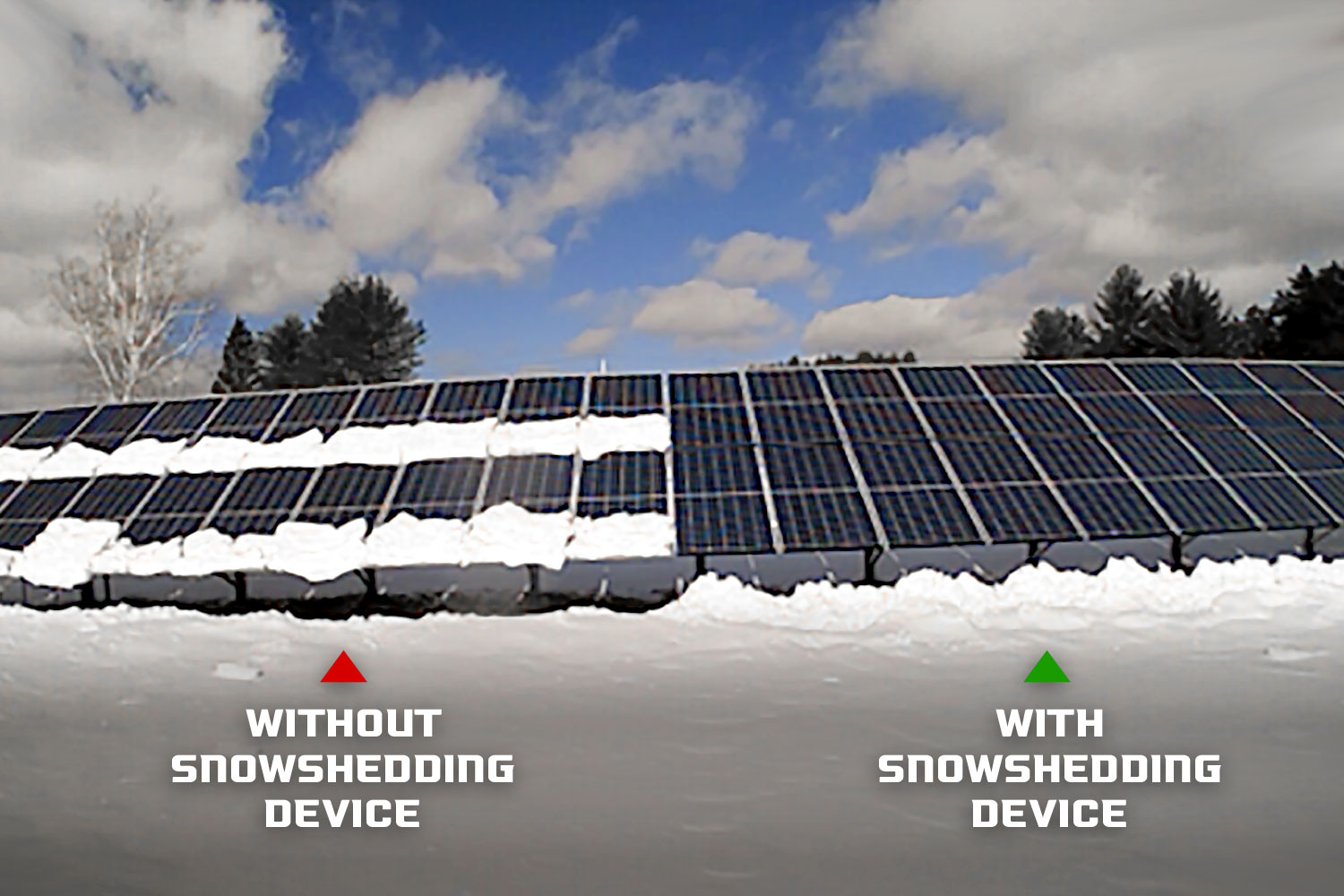Snow Shedding Solar Technology